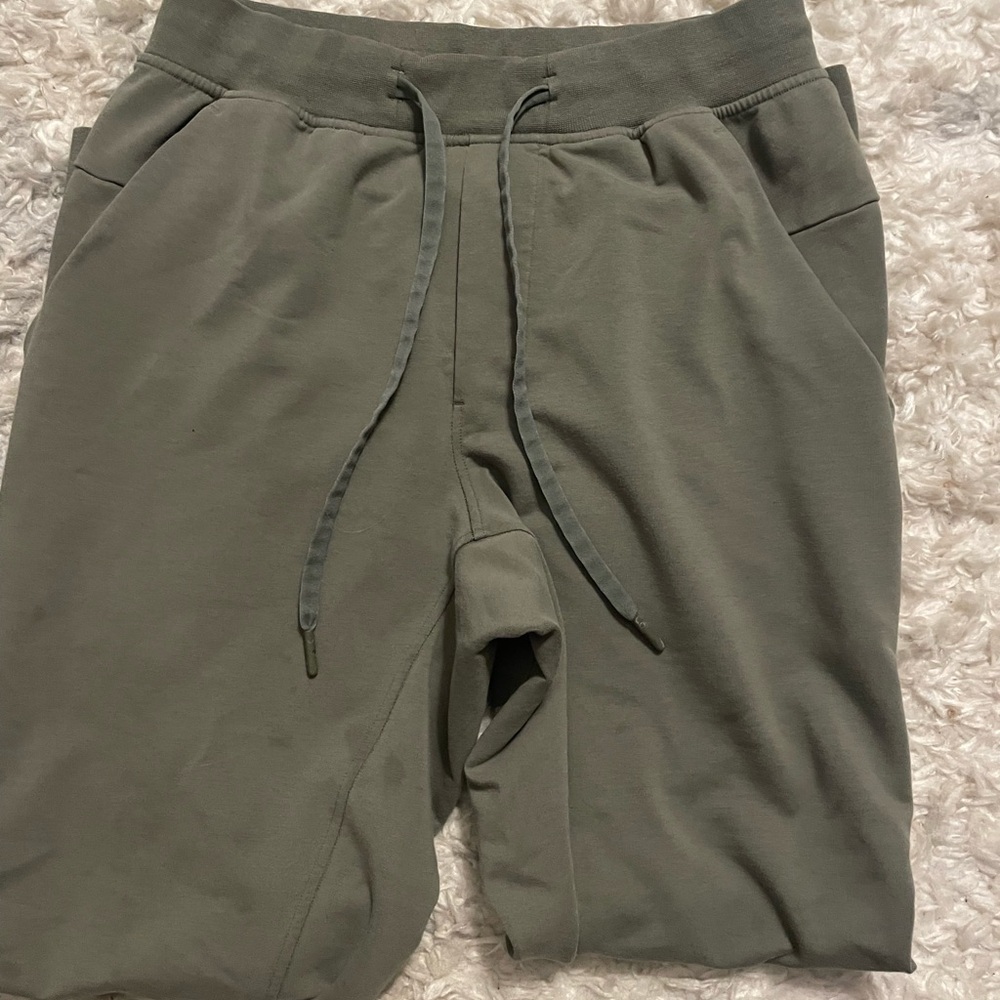 Lululemon Olive Green Jogger Shorts